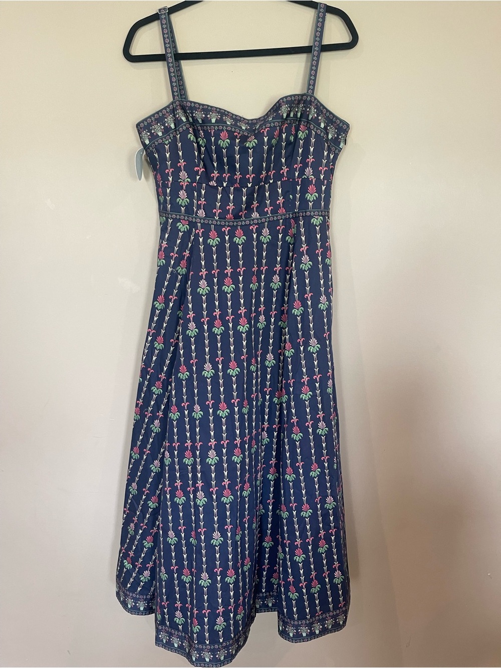 Hill House NWT Navy Margot Dress in Trailing Fern - Picture 4 of 12